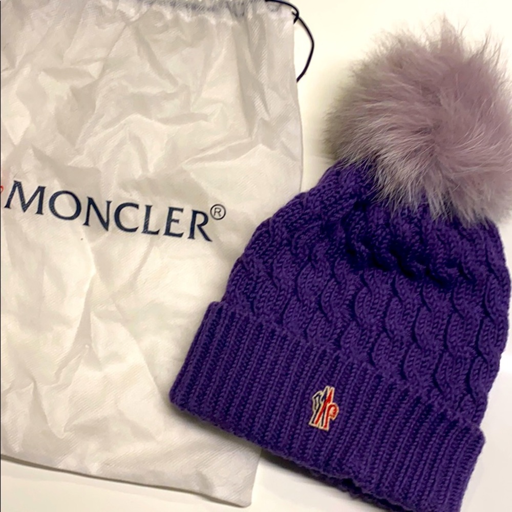 Moncler Beanie with Pom Pom
